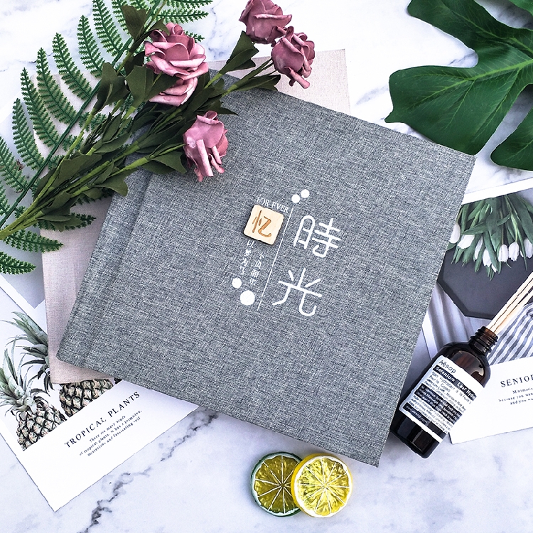 忆时光布艺相册 方10寸相册 照片书 