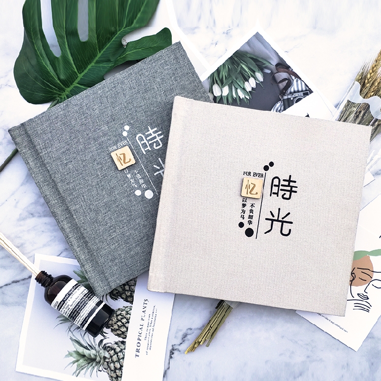 忆时光布艺相册 方10寸相册 照片书 